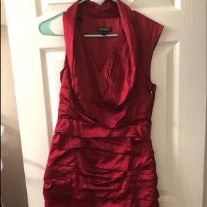 Express satin mini “formal” dress